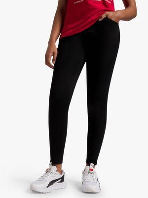 Redbat Women's Regular Rise Black Super Skinny Jeans