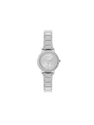 Tempo Ladies Silver Toned Bracelet Watch