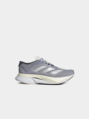 Women's adidas Adizero Boston 12 Silver Violet/White Running Shoes