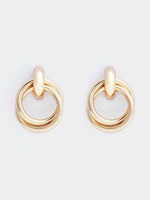 Women's Gold Mini Loop Earrings