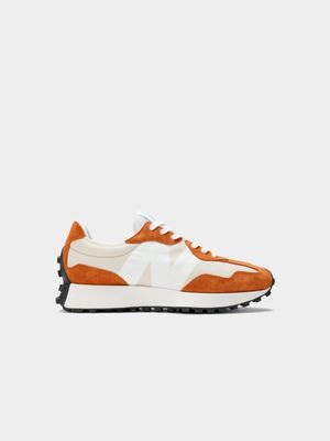 New Balance Men's 327 v1 Orange/White Sneakers