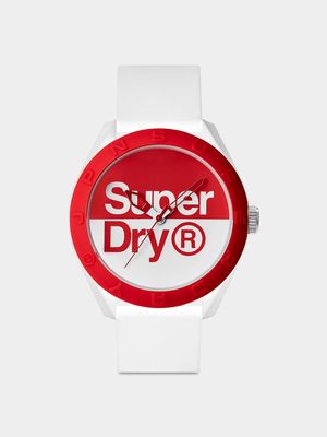 Superdry Women's Osaka Original White Silicone Watch
