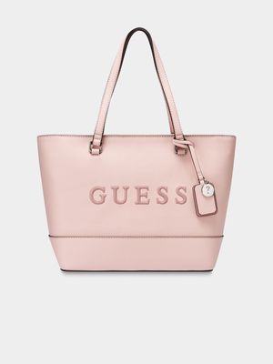 Women's Guess Pink Artemis Carryall Bag