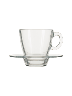 urban cup and saucer glass
