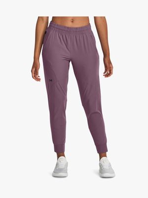 Womens Under Armour Unstoppable Mauve Jogger