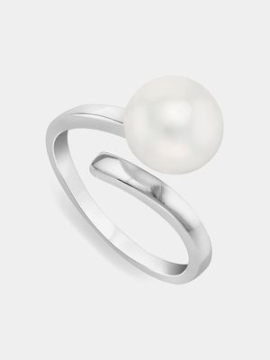 Sterling Silver Freshwater Pearl Women’s Wrap Ring