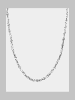 Sterling Silver Women's Classic Singapore Necklace