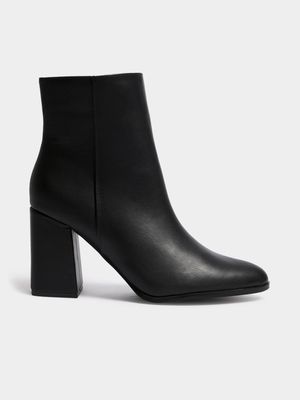 Women's Black Block Heel Boots