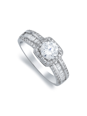 Sterling Silver Princess Dress Ring