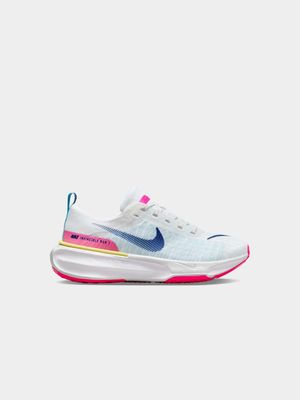 Womens Nike Zoom Invincible 3 White/Pink Running Shoes