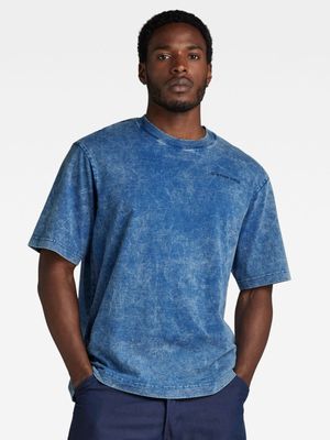 G-Star Men's Indigo Boxy Blue T-Shirt