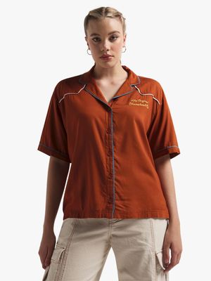 Vans Women's KNU Stacked Rust Shirt