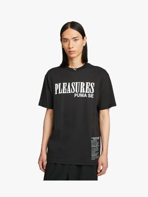 Puma x Pleasures Men's Black T-Shirt