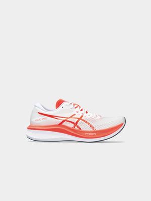 Womens Asics Magic Speed 3 Cos White/Sunrise Red Running Shoes