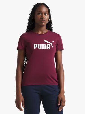 Women's Puma Essential Logo Plum Tee
