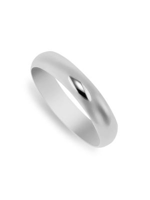 Argentium Silver Half Round Men’s Wedding Band