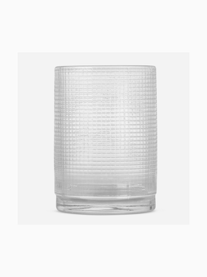 tumbler textured glass 10.8x7.8cm