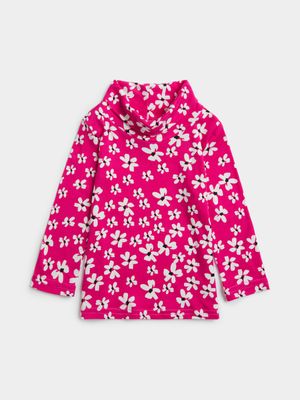 Jet Toddler Girls Pink Flower Top