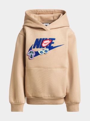 Nike Unisex Kids "You Do You" Pullover Tan Hoodie