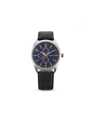 Tempo Men's Analogue Leather Watch