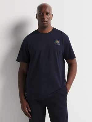 Fabiani Men's Iconic Crew Neck Navy T-Shirt