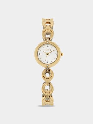 Tempo Gold & Silver Tone Ladies Bracelet Watch