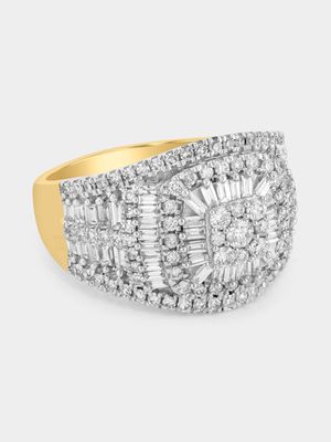 White Gold 1.5ct Lab Grown Diamond Bold Cushion Ring