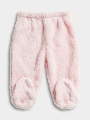 Jet Infant Girl Light Pink Shu Fleece Leggings