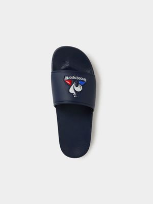 Men's Le Coq Sportif Navy Slide Sandals