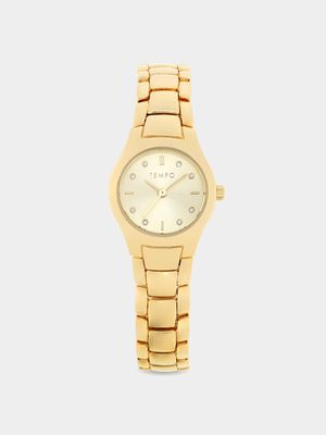 Tempo Ladies Gold Toned Bracelet Watch