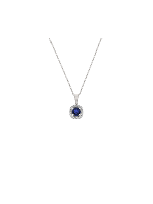 Sterling Silver Cubic Zirconia Women's September Birthstone Pendant Necklace