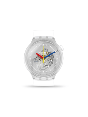 Swatch Jellyfish & Skeleton Dial Silicone Watch