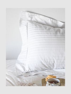 Granny Goose Self Stripe Continental Pillowcase Set