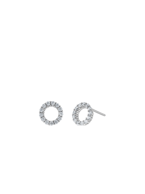 CZ Circle Sterling Silver Studs