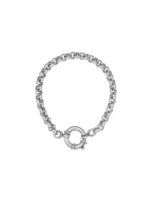 Sterling Silver Women's Rolo Bracelet