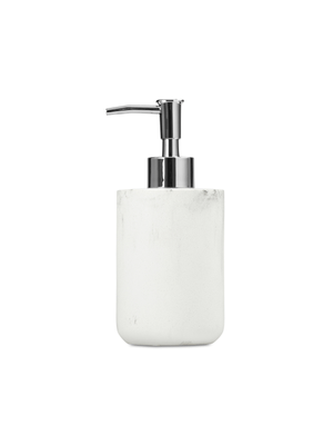 dispenser marble resin white 16.6x7.5cm