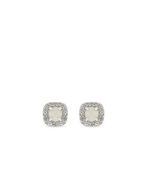 Sterling Silver Cubic Zirconia Women's October Birthstone Stud Earrings