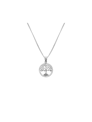 Sterling Silver & Cubic Zirconia Tree Of Life Pendant