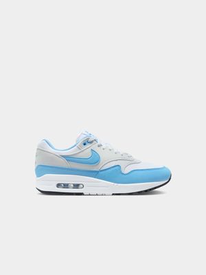 Nike Men's Air Max 1 White/Blue Sneaker