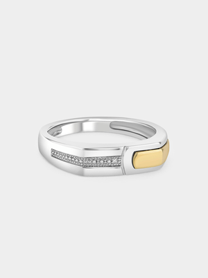 Yellow Gold & 5ct Diamond Men's Ring