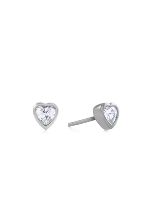 Gold & Sterling Silver Cubic Zirconia Earring Set