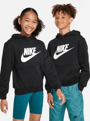 Nike Kids Club Fleece Black Hoodie