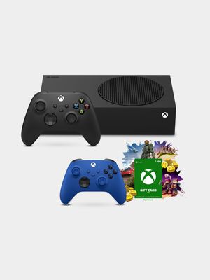 Xbox Series S 1TB with an Extra Blue Controller and a R400 Gift Card