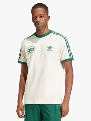 adidas Originals Men's Sports Graphic Cali White/Green T-shirt