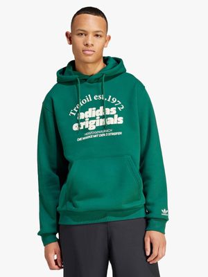 adidas Originals Men's Graphic Green Hoodie