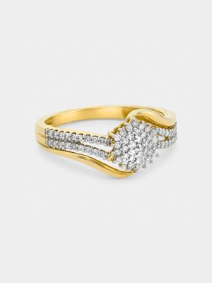Yellow Gold 0.30ct Diamond Women’s Embrace Ring