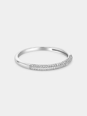 White Gold 0.13ct Diamond Pavé Ring