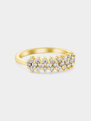Yellow Gold 0.50ct Diamond Women’s Scatter Ring