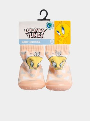 Tweety Sock with Rubber Sole
