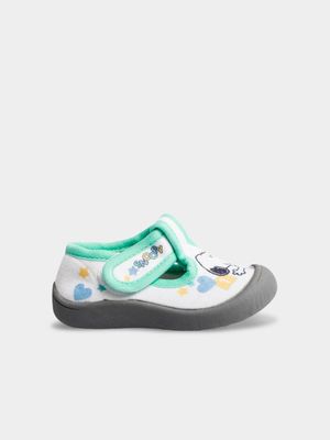 Snoopy White Aqua Sandals